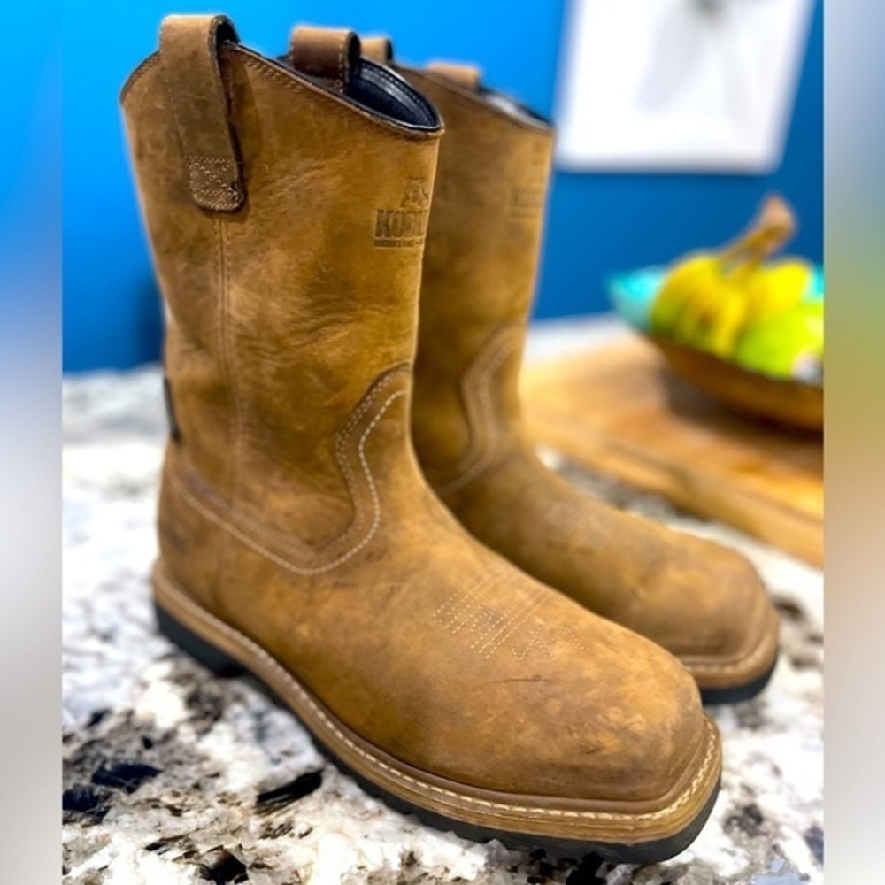 Kodiak Brown Western Cowboy Boots